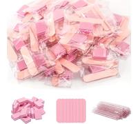 20 Sets Individually Packaged Disposable Manicure Kit, Includes Mini Nail Files, Nail Buffing Blocks, and Crystal Cuticle Pusher Sticks, Salon and Home Use Double Sided Nail Care Tools