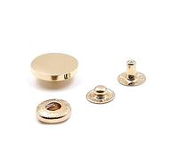 20 Sets/lot Metal Buttons Outerwear Gold Buckle Metal Snaps Buttons Gold 25mm