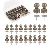 20 Sets Magnetic Pushpins, Thumb Tacks for Wall Magnet Thumbtacks Push Pins for Bulletin Board Magnetacks for Hanging Poster Picture Home Office School Supplies