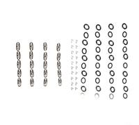 20 Sets Marine Grade Twist Lock Fasteners, Nickel-Plated Brass Turn Button with Knob Eyelets for Sailboat Canvas, RV, Boat Cover and for CARAVAN Awning, Silver