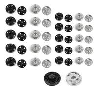 20 Sets Metal Sew-on Snap Fasteners, Fasteners Sewing Press Studs Buttons, Sewing Press Studs for Clothing DIY Crafts (8.5mm, 12mm)