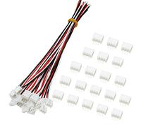 20 Sets Mini Micro 3pin JST XH Connector Plug 2.54mm With 24AWG Wires Cables 150mm Length Pin Connectors Terminals