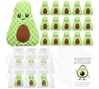 20 Sets Positive Funny Avocado Gifts Funny Mental Health Emotional Avocado Greeting Cards Bags Thank You Gift for Coworkers Christmas Employee Appreciation Gifts Nurse Teacher Student Volunteer
