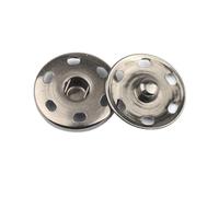 20 Sets Press Stud Fasteners Set Metal Press Studs for Sewing Clothing Snap Button Sew-On Snap Fasteners for DIY Crafts Jacket Purse Purse Handbag Gun Black 30 mm