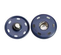 20 Sets Press Stud Set 10 mm Metal Press Stud Buttons for Sewing Clothing Snap Button Sew-On Press Studs Snap Fasteners for DIY Handbag Craft Clothing Decoration, Navy Blue