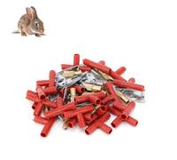 20 Sets Rabbit Drinker Water Nipple, Livestock Drinking Water Tool with Tee Connector and Spring Rabbit Waterer Dispenser for Farm Small Rodents