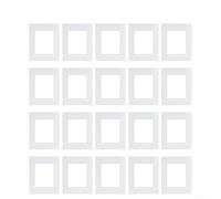 20 Sheet White Cardboard Photo Frame Insert Pack for 6 inch 7 inch 8 inch 10 inch Frames for Interior Decoration Projects (6 inches)