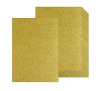 20 Sheets A4 Gold Glitter Cardstock Paper, Thick Glitter Craft Paper 250gsm Sparkle Cardstock for Scrapbook DIY Art Project Greeting Cards Wedding Birthday Party Decoration (Gold)