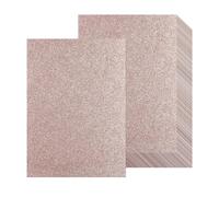 20 Sheets A4 Rose Gold Glitter Cardstock Paper, Thick Glitter Craft Paper 250gsm Sparkle Cardstock for Scrapbook DIY Art Project Greeting Cards Wedding Birthday Party Decoration (Rose Gold)
