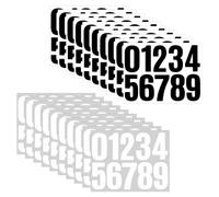 20 Sheets Black and White Number Stickers, 10cm Waterproof Number Stickers, Vinyl, Self-Adhesive Labels, Suitable for Mailboxes, House Address, Billboard Numbers, Address Numbers, Classrooms