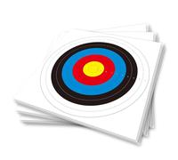 20 Sheets Bullseye Archery Target,Standard Archery Shooting Targets Paper 10 Rings Targets Face Accessories for Hunting Shooting Training Practice(82x82cm)