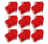 20 Sheets Christmas Napkins Red Paper Two Layer Festive Design | White Snowflake Pattern, Disposable Single-use Convenience, Helps Handle Drinks and Food Spills, Suitable for Caterers