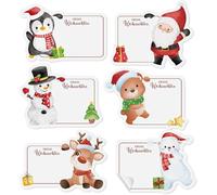 20 Sheets Christmas Sticker Labels for Christmas Presents Christmas Stickers Seal Christmas Labels for Seals Gift Packages Cards (Santa)