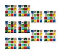 20 Sheets Colorful 3D Mosaic Tile Decals, Self Adhesive PVC
