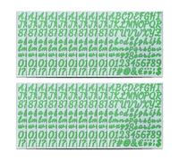 20 Sheets Colorful Letter Number Stickers Glittering Sticker Letter Decals for Journal Notebook Planner Scrapbooking English Letters