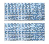 20 Sheets Colorful Letter Stickers Decals Glittering Letter Number Stickers for Journal Notebook Planner Album English Letters