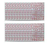 20 Sheets Colorful Letter Stickers Decals Glittering Letter Number Stickers for Journal Notebook Planner Album English Letters