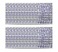 20 Sheets Colorful Letter Stickers Decals Glittering Letter Number Stickers for Journal Notebook Planner Album English Letters