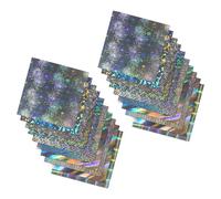 20 Sheets Glittering Craft Paper 10 Color Shimmering Paper for Kids Art Craft Card Making Packaging Decoration Reflective Sheets