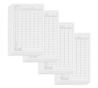 20 Sheets Golf Score Cards, 6 x 3.9 Inch Double-Sided Printed Thick Coated Paper Golf Scorecards, Portable Golf Score Keeper for Golfers, Golf Clubs, Outdoor Game Tracking
