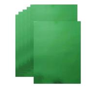 20 Sheets Green Metallic Cardstock Paper 8.5 x 11in,250GSM Mirror Finish Surface Foil Board Perfect for Crafting, Invitations & Decorations (Green)