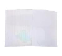 20 Sheets Holographic Self Adhesive Photo Protect Film | A4 PVC Overlay, Waterproof Finish, Prism Sparkle, School Projects and DIY Travel Items