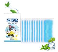 20 Sheets Hot Weather Cooling Gel Patches Cooling Gel Patches - Pieces Forehead Cooling Patch Instant Cool Pack - Portable Cooling Gel Pad Sports Cooling Patch for Forehead Neck Hands