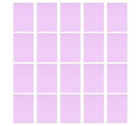 20 Sheets Loose Leaf Binding Cover A5 20 Holes Flexible PP Plastic Loose Leaf Presentation Binding Case (Purple)
