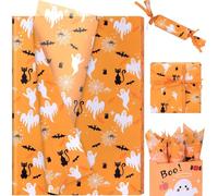 20 Sheets Orange Tissue Paper, 20 x14in Tissue Paper Bulk for Bags Wrapping for DIY Crafts Halloween Birthday Weddings Thanksgiving Party Decor