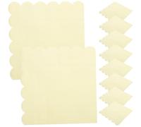 20 Sheets Scalloped Edge Paper Dessert Napkins, 20 for Parties