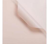 20 Sheets Solid Color Paper Monochrome Paper Flower Wrapping Paper, Matte Paper Bouquet Material Florist Supplies(Pale pink)