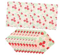 20 Sheets Strawberry Print Dinner Napkins Creative Party Supplies for Summer Gatherings Safe and Skin Friendly Table Decorations for Themed Celebrations