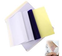 20 Sheets Tattoo Transfer Paper 4 Layers Temporary Stencil Paper, Reusable A4 Size Thermal Transfer Stencils Kit Dual-Use DIY Tattoo Tracing Paper for Printer & Hand Drawing