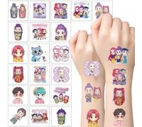 20 Sheets Temporary Tattoo for Kids,Dance Cosplay Id0l Cartoon Tattoo Stickers,Waterproof Musical Cartoon Fake Tattoo Stickers Set for Teens Boys Girls Birthday Fake Tattoo Gift Party Bag Filler