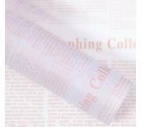 20 Sheets Vintage English Newspaper Thin Present Wrap Paper - Floral Bouquet Wrapping Paper, Craft & Artwork Packaging Liner