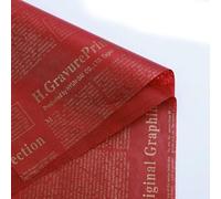 20 Sheets Vintage English Newspaper Thin Present Wrap Paper - Floral Bouquet Wrapping Paper, Craft & Artwork Packaging Liner