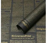 20 Sheets Vintage English Newspaper Thin Present Wrap Paper - Floral Bouquet Wrapping Paper, Craft & Artwork Packaging Liner