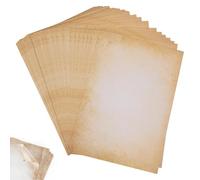 20 Sheets Vintage Letter Paper A4 Sheets Writing Paper Printable Stationary Papers Old Look Parchment Papers for Writing Printing DIY