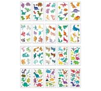 20 Sheets Waterproof Children Cute Cartoon Personalized Dinosaur Animal Party Temporary Tattoo Stickers