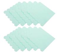 20 Sheets Wave Edge Paper Napkins, Elegant Light Green Party Use | Soft Paper, Skin Friendly Feel, Safe Daily Entertainment and Christmas Gatherings, Stylish Disposable Sheets