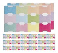 20 Sheets Writable Adhesive Index Tabs for Folders and Magazines