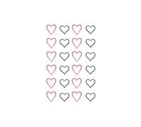 20 Simple And Cute Small Heart-Shaped Waterproof And Long-Lasting Couple Tattoo Stickers