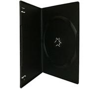 20 Single DVD Case Cases 7mm Spine Slimline Black Clear Sleeve Front Cover