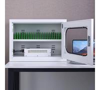 20-Slot Mobile Charging Station & Storage Box for Cell Phones nized Charging Cabinet for Devices Portable Phone Multi-Device Charger Holder