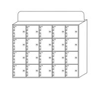 20-Slot White Acrylic Phone Locker with Locks & Keys - Secure Mobile Device Storage for Offices, Schools, Events & Public Areas -, nized Solution for Safe Phone Storage