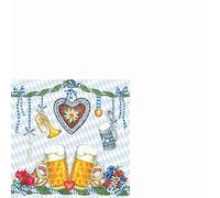 20 small cocktail napkins, beer festival, striped, pattern, neutral, timeless, table decoration, party, celebration, craft, decoupage, napkin technology, 25 x 25 cm