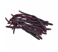 20 Soft Fake Earthworms