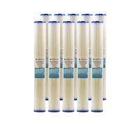 20" Standard Pleated Sediment Water Filter | 20 Micron, 20" x 2.5" | Washable Filter to Extend Lifespan, Fits 20" Standard Housings (10 Pack)