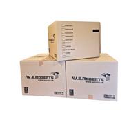 20 Strong Extra Large Cardboard Moving Boxes. Packing Boxes For Moving House With Printed Room List And Carry Handle