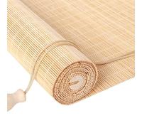 20 styles Customized Bamboo Blinds, Natural Wooden Window Decorative Curtain, Sunscreen Drape for Windows, for Partition Tea room Office Study Wall Decoration (E)